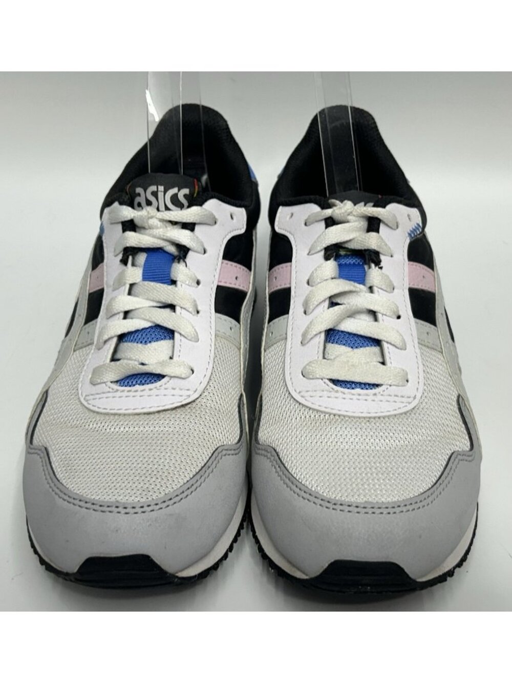 ASICS Tiger Runner Womens Sneakers Shoes 8 White Pink Retro Running Gym Active - Picture 6 of 9